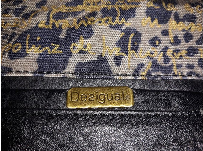 Borsa a tracolla Desigual in pelle e tessuto Multicolore - vista 3