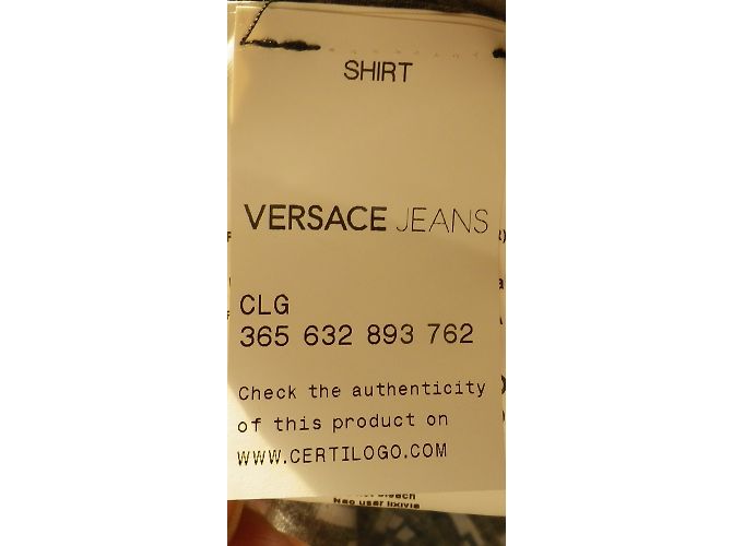 Versace Hemd aus Baumwolle Grau - Ansicht 9