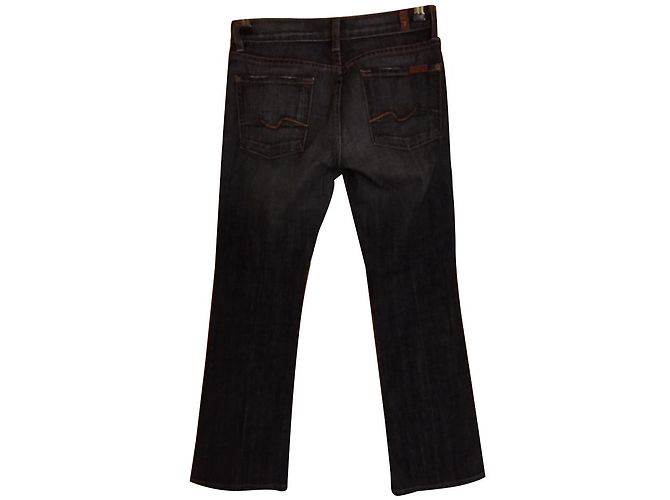 Vaqueros 7 For All Mankind de algodón negro Talla 25 - vista 2