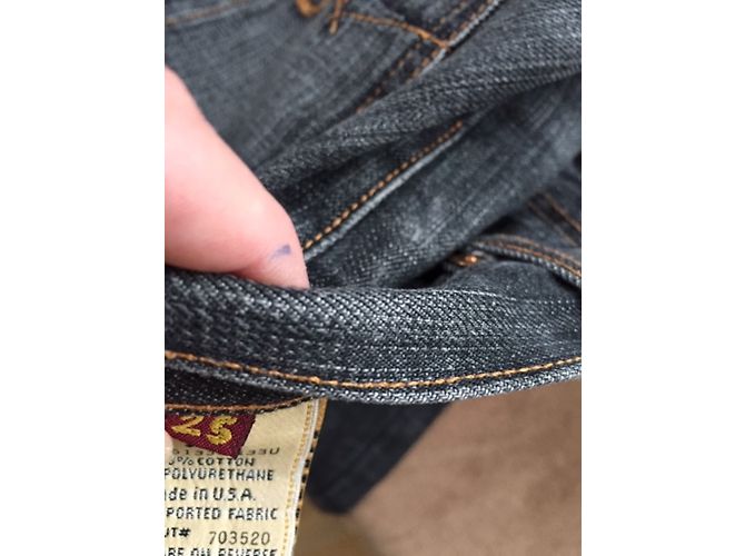 Vaqueros 7 For All Mankind de algodón negro Talla 25 - vista 5