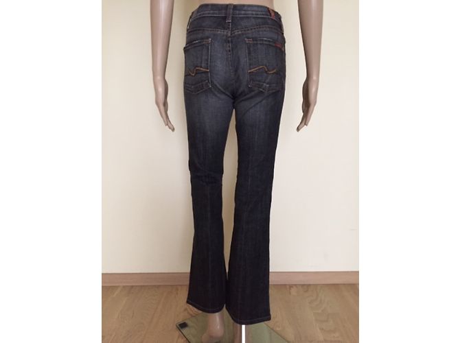 Vaqueros 7 For All Mankind de algodón negro Talla 25 - vista 6