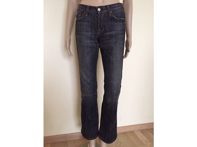 Vaqueros 7 For All Mankind de algodón negro Talla 25 - vista 8