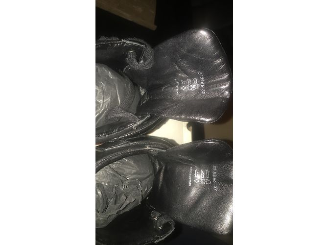 Sneakers Prada in pelle nera Nero - vista 4