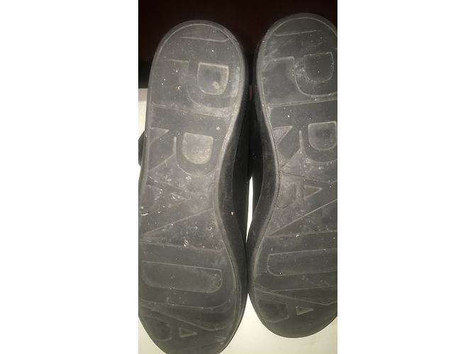 Sneakers Prada in pelle nera Nero - vista 6
