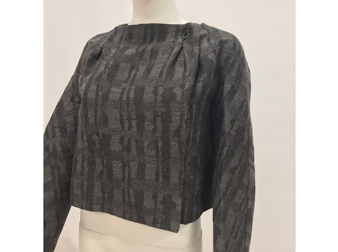 Marni Wool Short Jacket Dark Grey - view 11