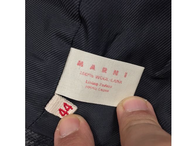 Marni Wool Short Jacket Dark Grey - view 5