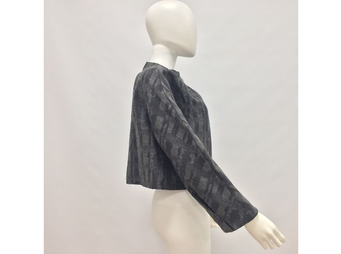 Marni Wool Short Jacket Dark Grey - view 7