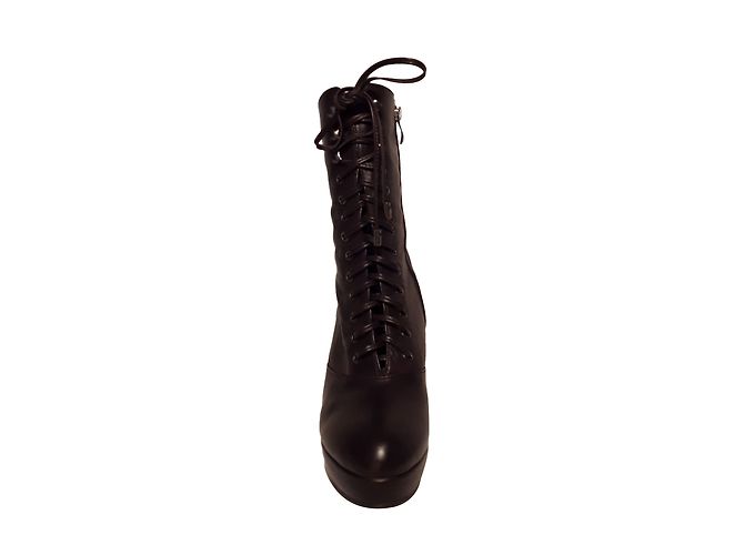 Autre Marque Botines Starfly de piel marrón oscuro - vista 2