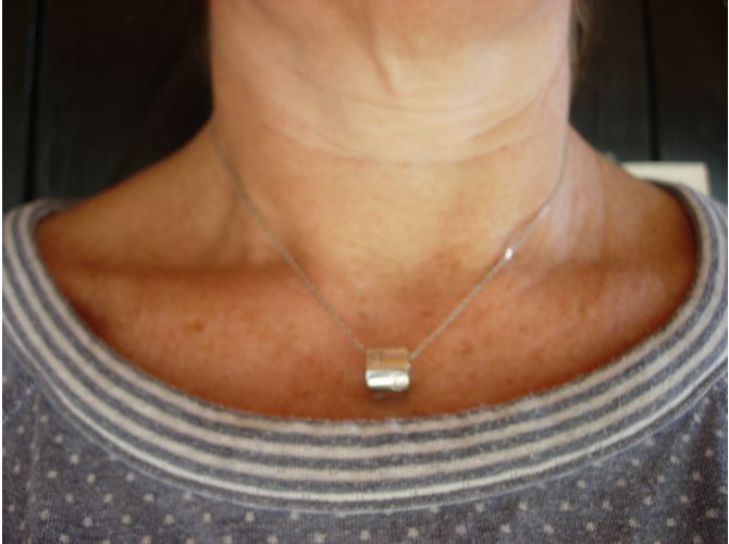Collana Gucci ICON in oro bianco Argento - vista 3