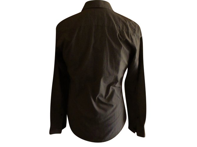 Camicia Givenchy in cotone marrone con ricamo Taglia 39 - vista 2