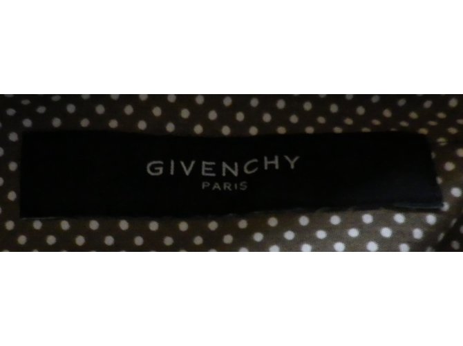 Camicia Givenchy in cotone marrone con ricamo Taglia 39 - vista 5