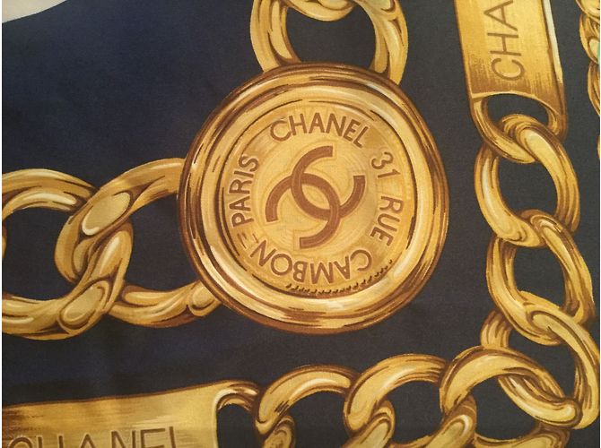 Chanel scarf Blue - view 2