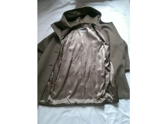 Max Mara Chaquetón Corto de Lana Beige - vista 4