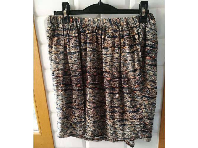 Falda Isabel Marant de viscosa con efecto moiré Multicolor - vista 3