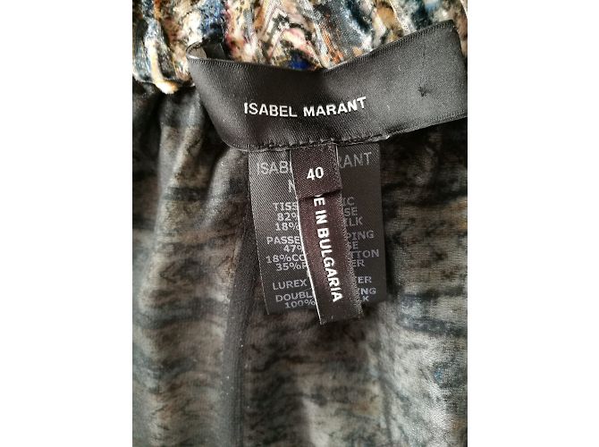 Falda Isabel Marant de viscosa con efecto moiré Multicolor - vista 4