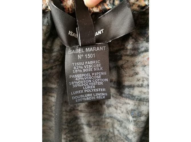 Falda Isabel Marant de viscosa con efecto moiré Multicolor - vista 5