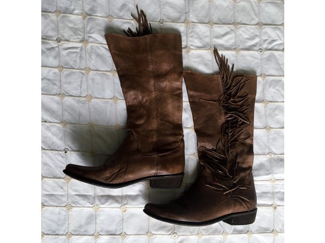 Vero Cuoio Botas Castaño - vista 4