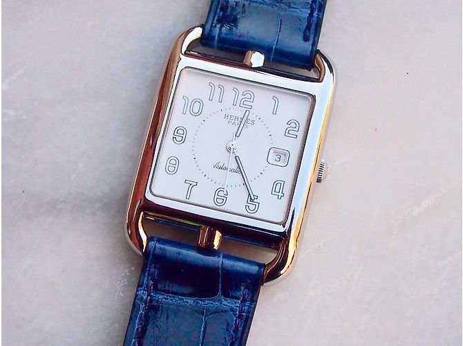 Hermès Cape cod automatic gm Navy blue - view 3