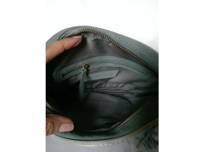 Autre Marque Borsa a mano MARADJI Bonnie verde chiaro e oro in pelle D'oro - vista 3