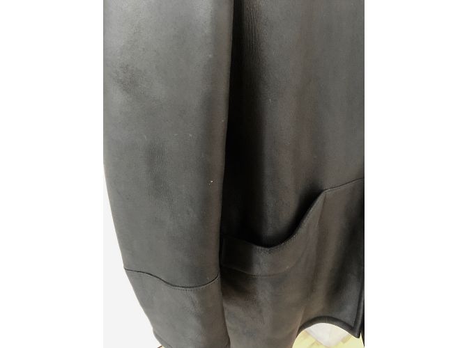 Autre Marque Black Lambskin 3/4 Coat Men - view 4