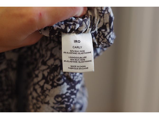Iro Carly Seidenkleid Zebra Print Größe 1 Zebra-druck - Ansicht 6