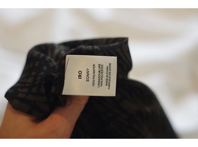 Iro Sonny Kleid Khaki Polyester Größe 1 - Ansicht 3