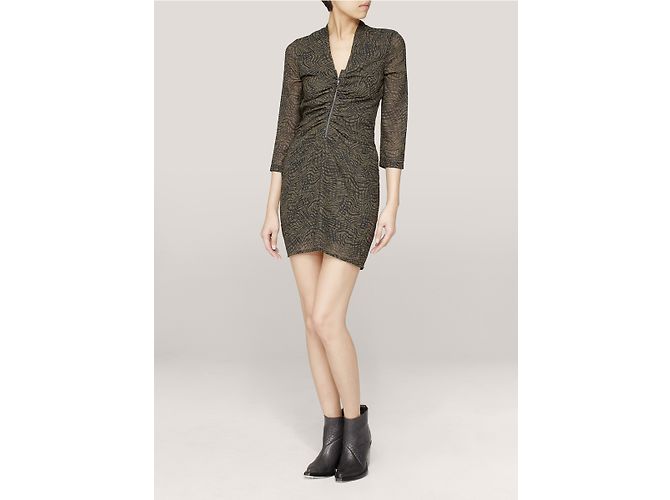 Iro Sonny Kleid Khaki Polyester Größe 1 - Ansicht 6