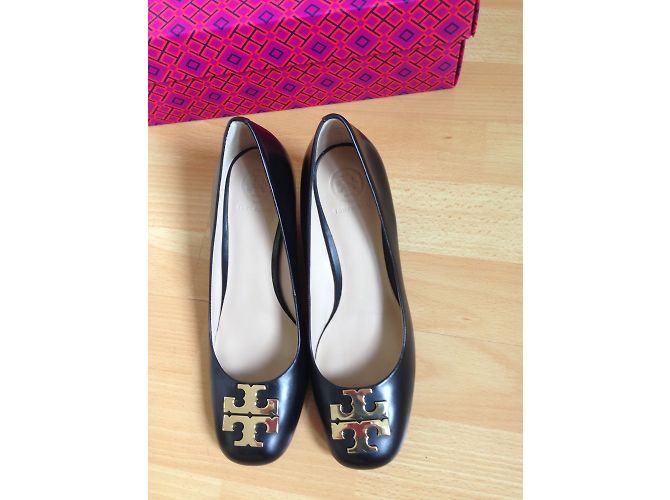 Décolleté Tory Burch in pelle nera 37 Nero - vista 3
