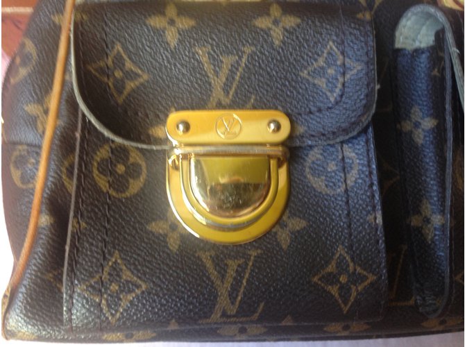 Louis Vuitton MANHATTAN VUITTON BAG Marrone - vista 4