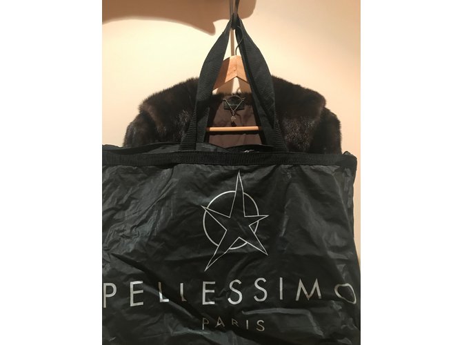 Abrigo de piel marrón Pellessimo Castaño - vista 6