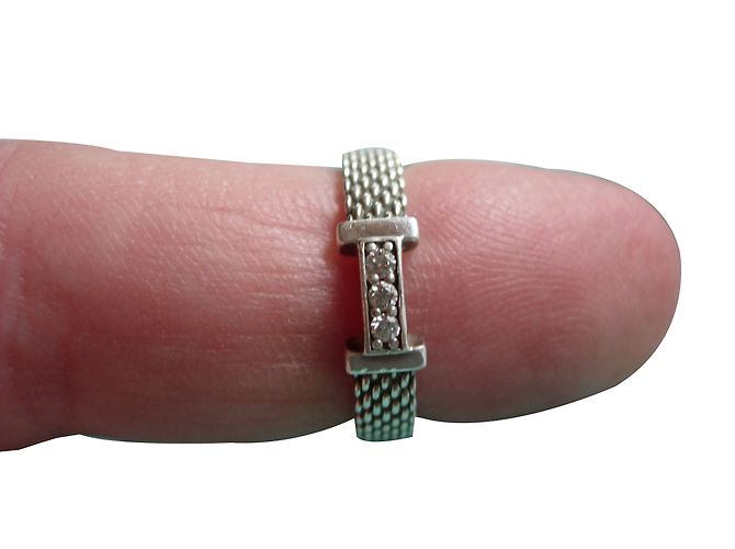 Tiffany & Co Somerset-Ring aus 925er Silber mit Diamanten - Ansicht 2