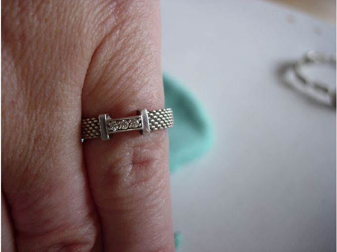 Tiffany & Co Somerset-Ring aus 925er Silber mit Diamanten - Ansicht 3