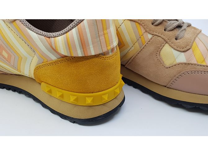 Sneakers Valentino Rockstud in pelle multicolore 39 - vista 5