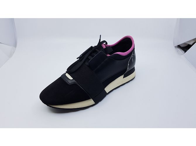 Balenciaga Race Sneaker schwarz Leder - Ansicht 10