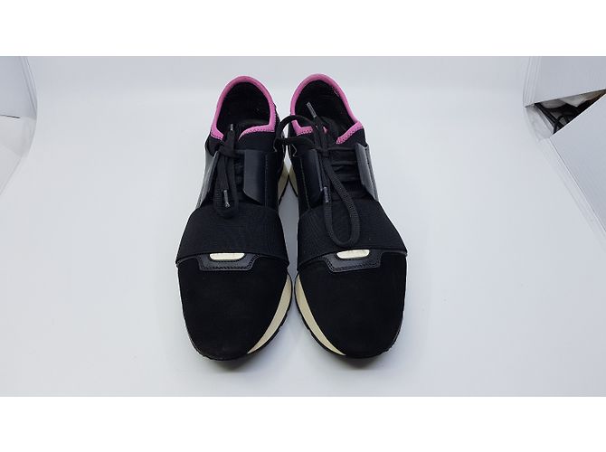 Balenciaga Race Sneaker schwarz Leder - Ansicht 2