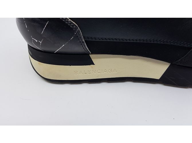 Balenciaga Race Sneaker schwarz Leder - Ansicht 5