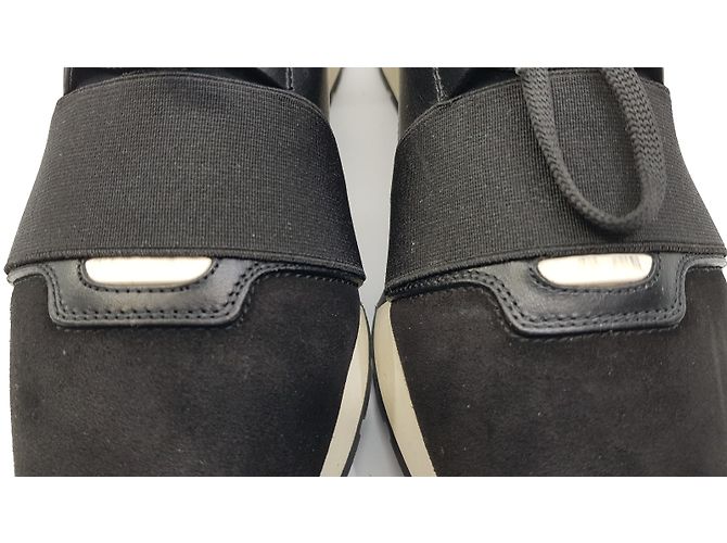 Balenciaga Race Sneaker schwarz Leder - Ansicht 7