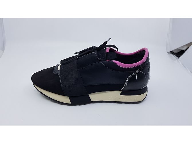 Balenciaga Race Sneaker schwarz Leder - Ansicht 9