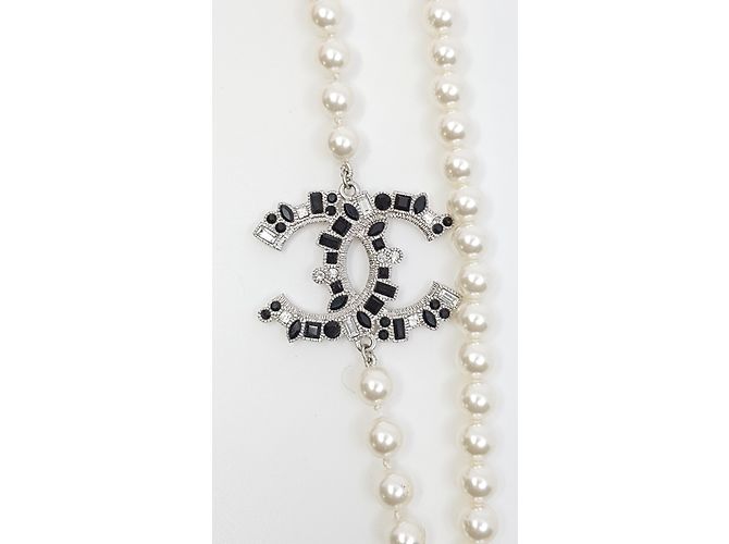 Chanel Halsketten Schwarz Weiß - Ansicht 2