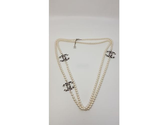 Chanel Halsketten Schwarz Weiß - Ansicht 6