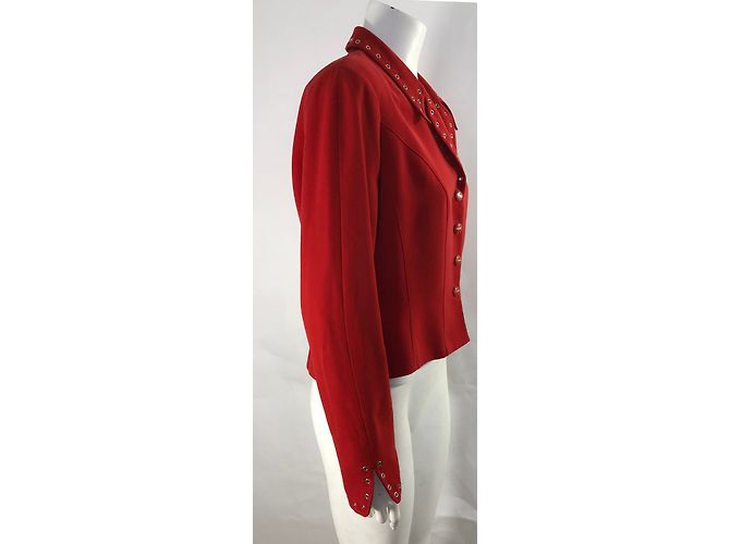 Thierry Mugler Giacca rossa corta - vista 3
