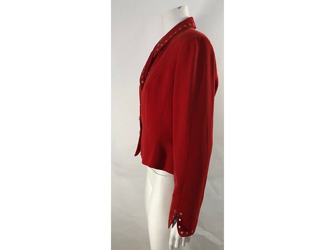 Thierry Mugler Giacca rossa corta - vista 4