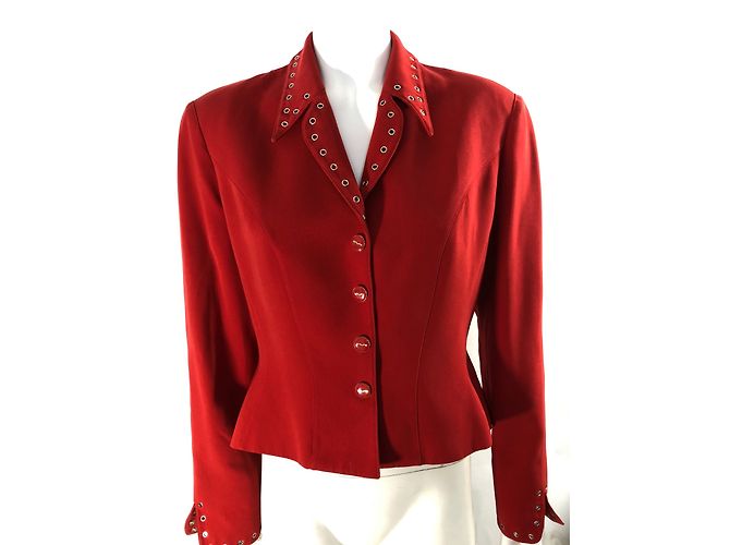Thierry Mugler Giacca rossa corta - vista 5