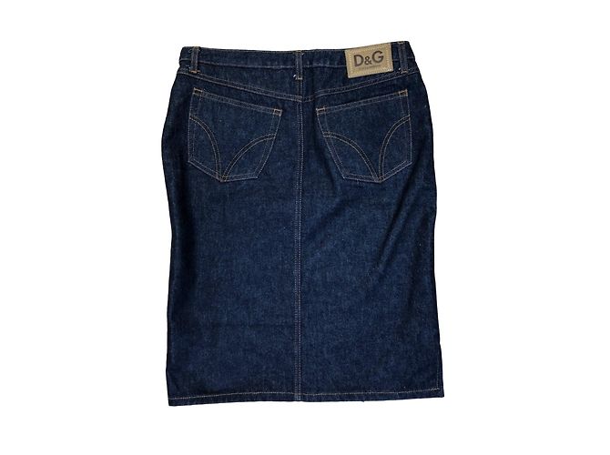 Falda Dolce & Gabbana de gamuza y denim - vista 2
