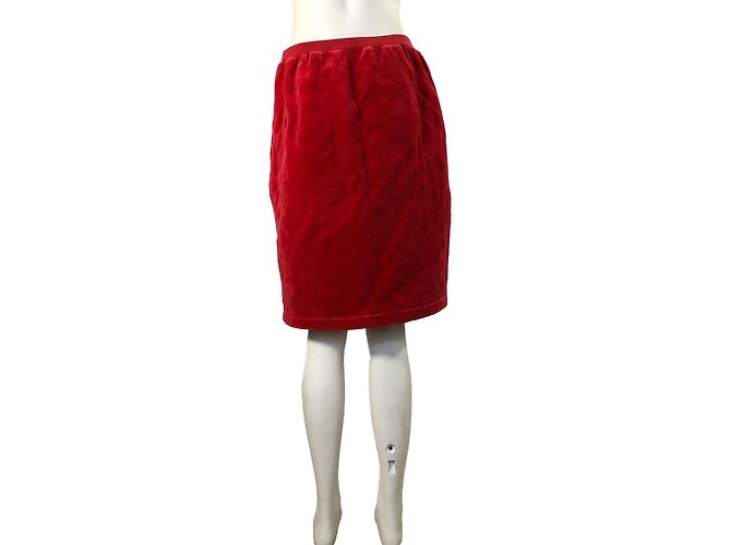 Falda Sonia Rykiel Rosa de Algodón Terciopelo Acolchado - vista 2