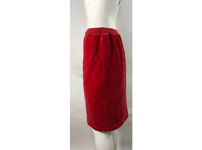 Falda Sonia Rykiel Rosa de Algodón Terciopelo Acolchado - vista 7