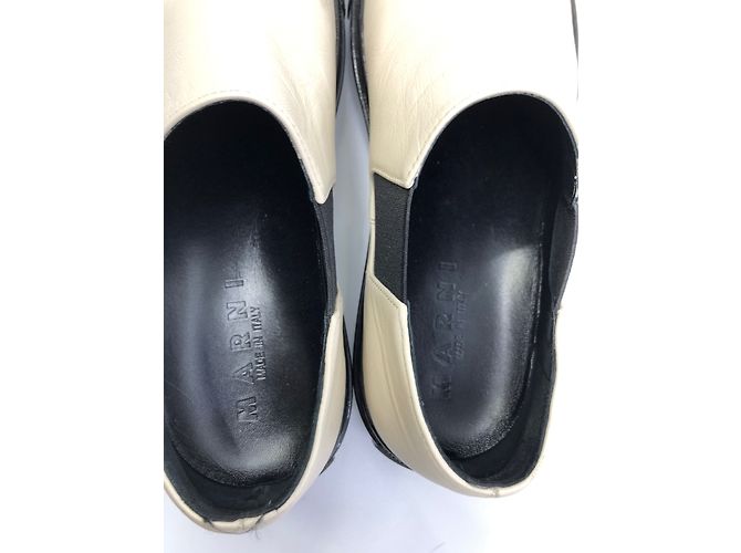 Marni Beige Lederturnschuhe - Ansicht 11