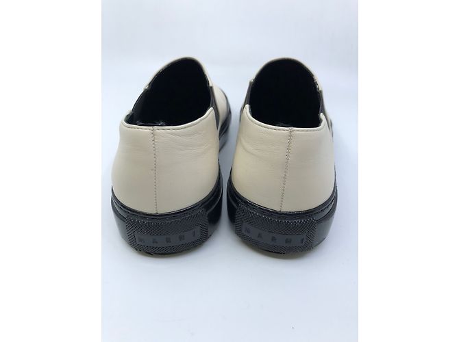 Marni Beige Lederturnschuhe - Ansicht 9