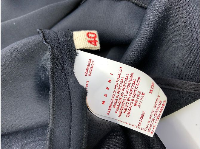 Top oversize Marni de viscosa azul oscuro - vista 5