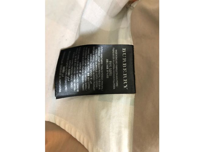 Gabardina Burberry de algodón rosa taupe Gris pardo - vista 10